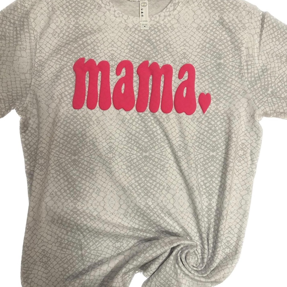 Snakeskin print unisex fit mama tshirt. Soft material. Brand new.
